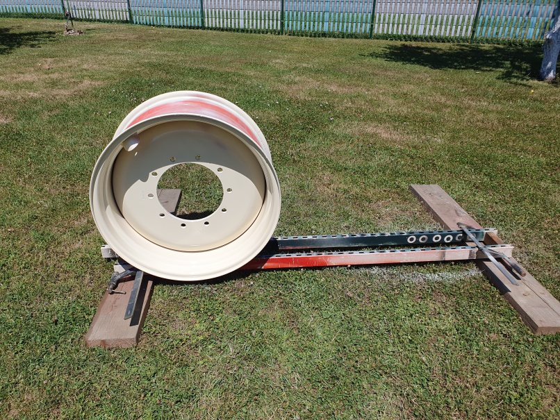 roue arrière peinte